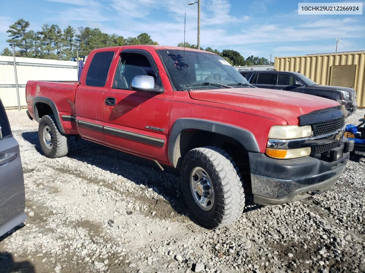 2001 Chevrolet Silverado K2500 Heavy Duty VIN: 1GCHK29U21Z266924 Lot: 72238274