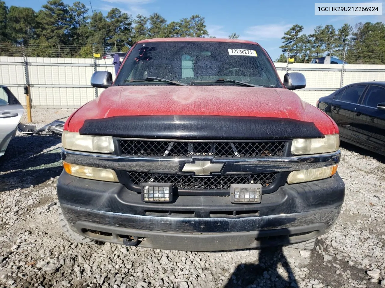 2001 Chevrolet Silverado K2500 Heavy Duty VIN: 1GCHK29U21Z266924 Lot: 72238274