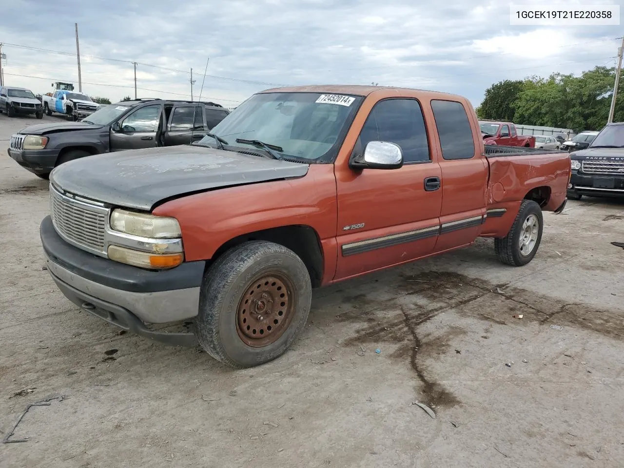 2001 Chevrolet Silverado K1500 VIN: 1GCEK19T21E220358 Lot: 72452014