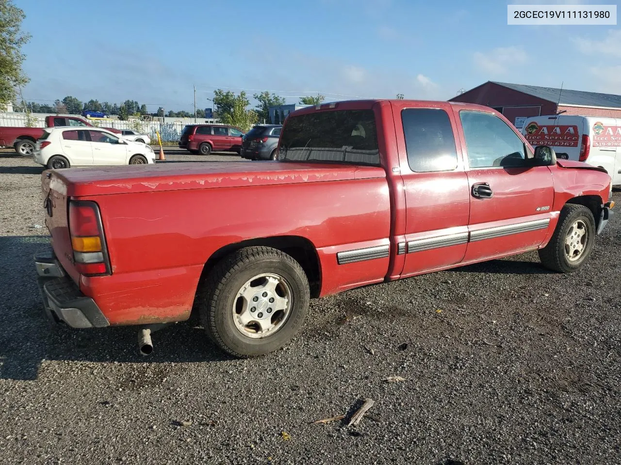 2001 Chevrolet Silverado C1500 VIN: 2GCEC19V111131980 Lot: 73397594