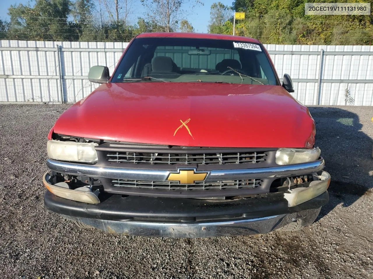 2001 Chevrolet Silverado C1500 VIN: 2GCEC19V111131980 Lot: 73397594