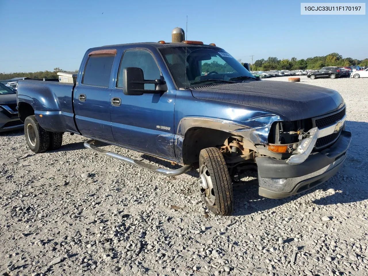 2001 Chevrolet Silverado C3500 VIN: 1GCJC33U11F170197 Lot: 74385604