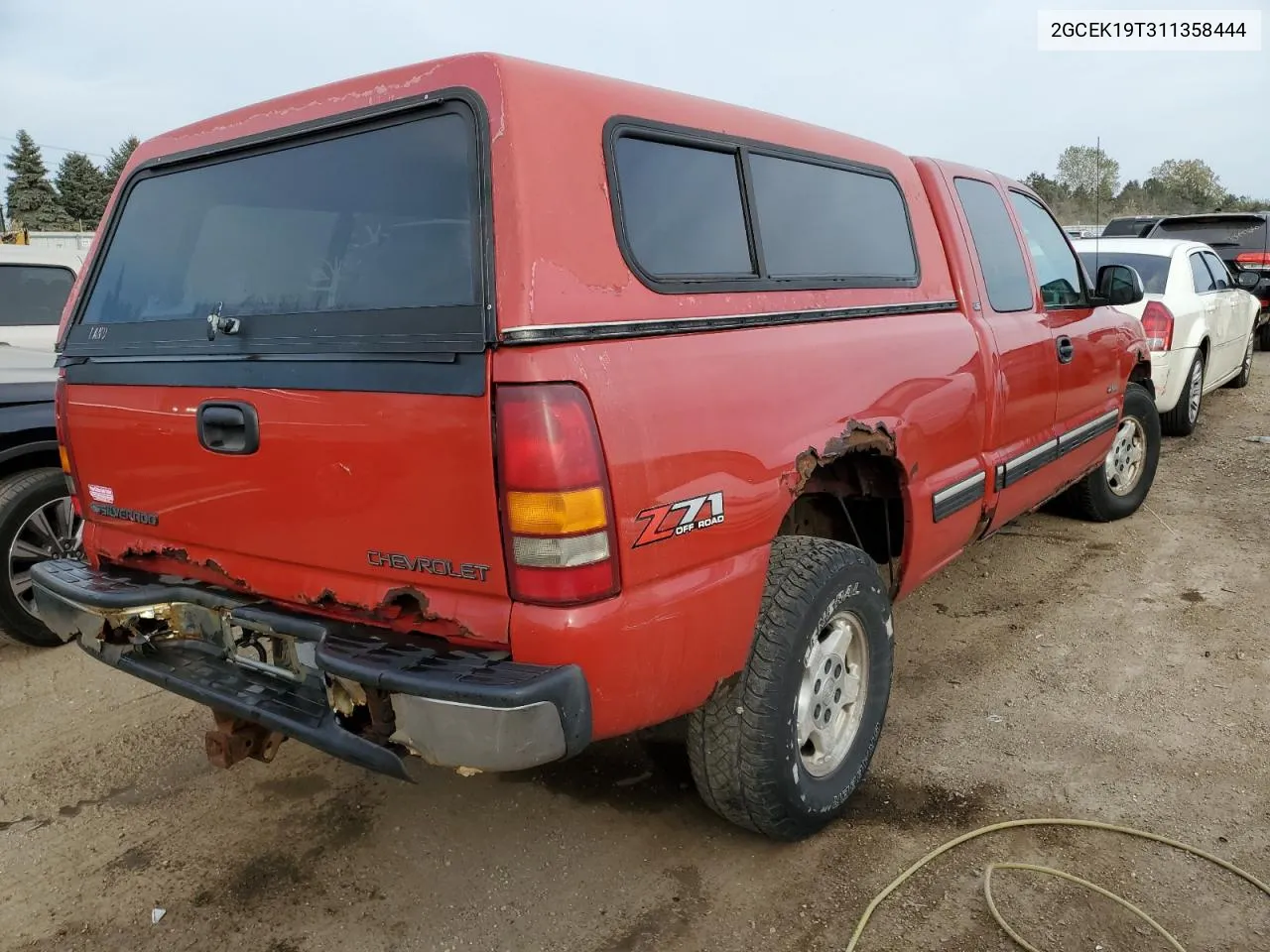 2001 Chevrolet Silverado K1500 VIN: 2GCEK19T311358444 Lot: 75207514