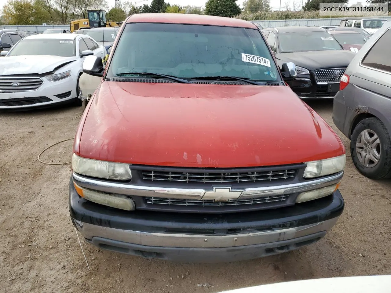 2001 Chevrolet Silverado K1500 VIN: 2GCEK19T311358444 Lot: 75207514