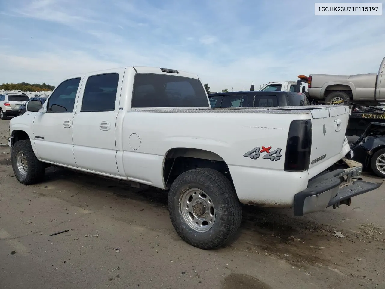 2001 Chevrolet Silverado K2500 Heavy Duty VIN: 1GCHK23U71F115197 Lot: 75244574