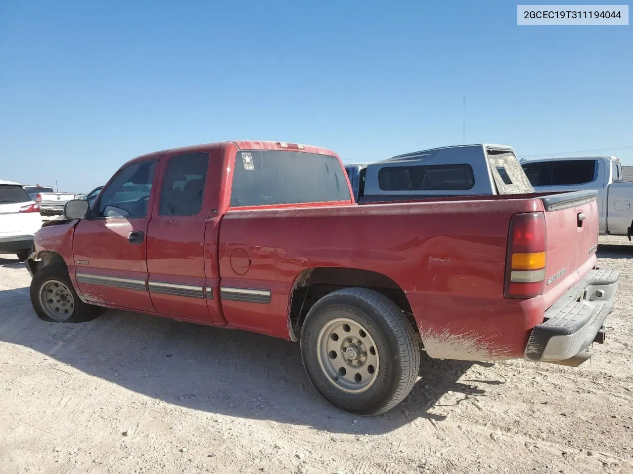 2001 Chevrolet Silverado C1500 VIN: 2GCEC19T311194044 Lot: 75493904