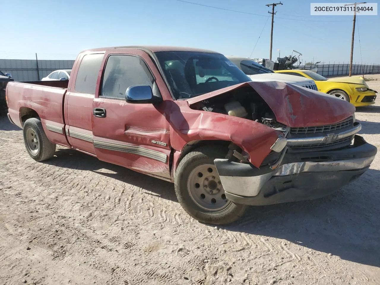 2001 Chevrolet Silverado C1500 VIN: 2GCEC19T311194044 Lot: 75493904