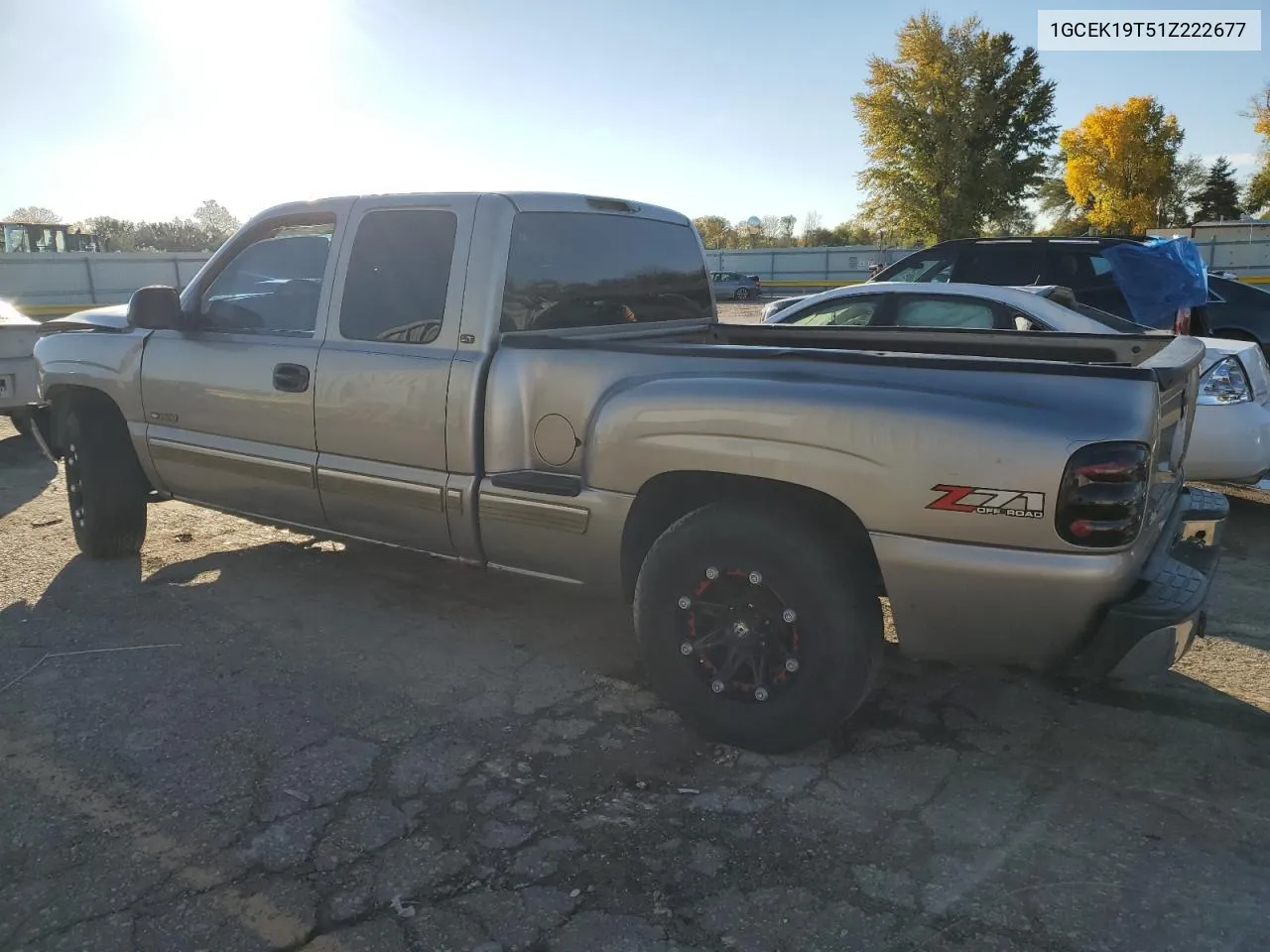 2001 Chevrolet Silverado K1500 VIN: 1GCEK19T51Z222677 Lot: 76775594