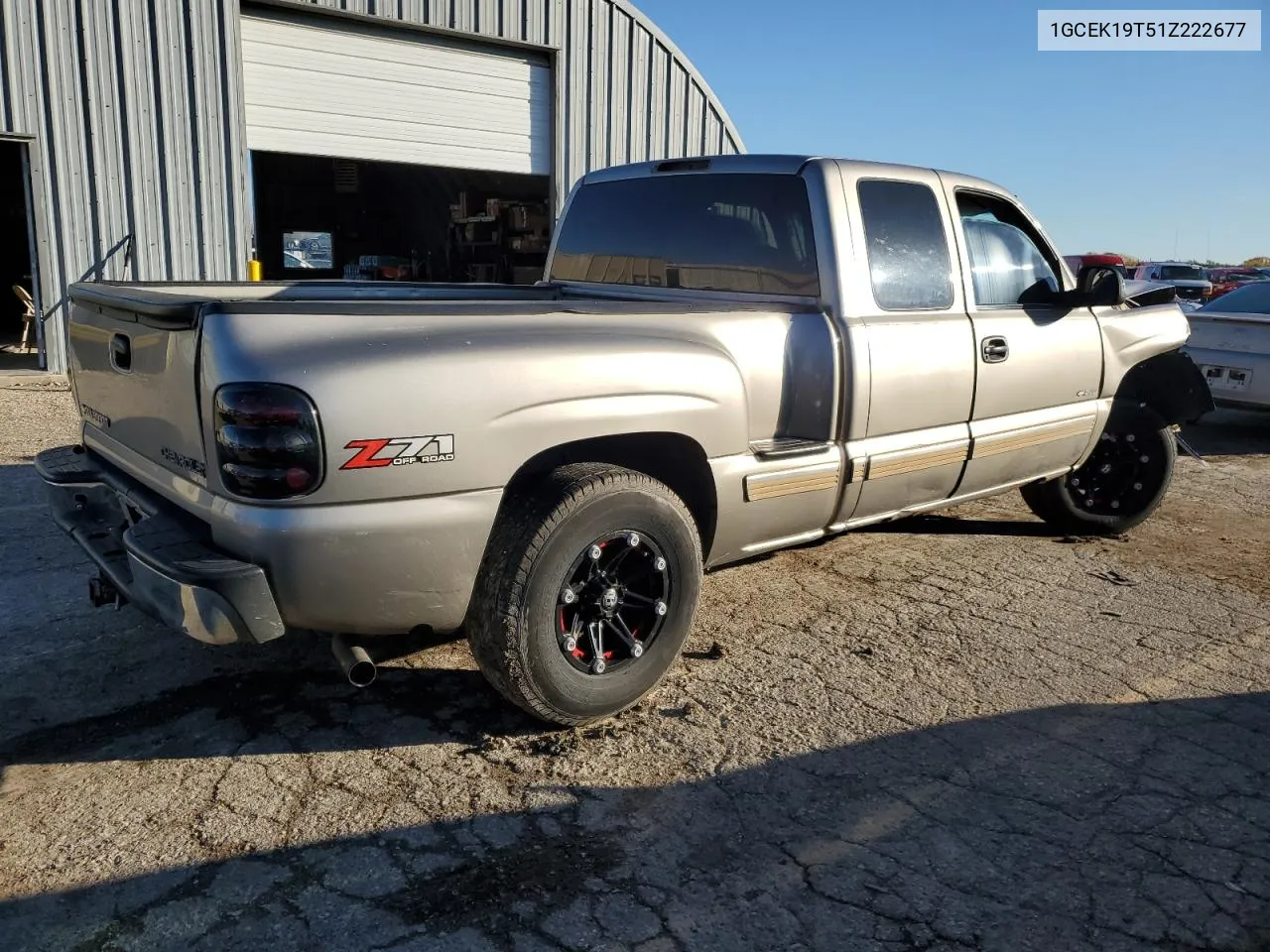 2001 Chevrolet Silverado K1500 VIN: 1GCEK19T51Z222677 Lot: 76775594