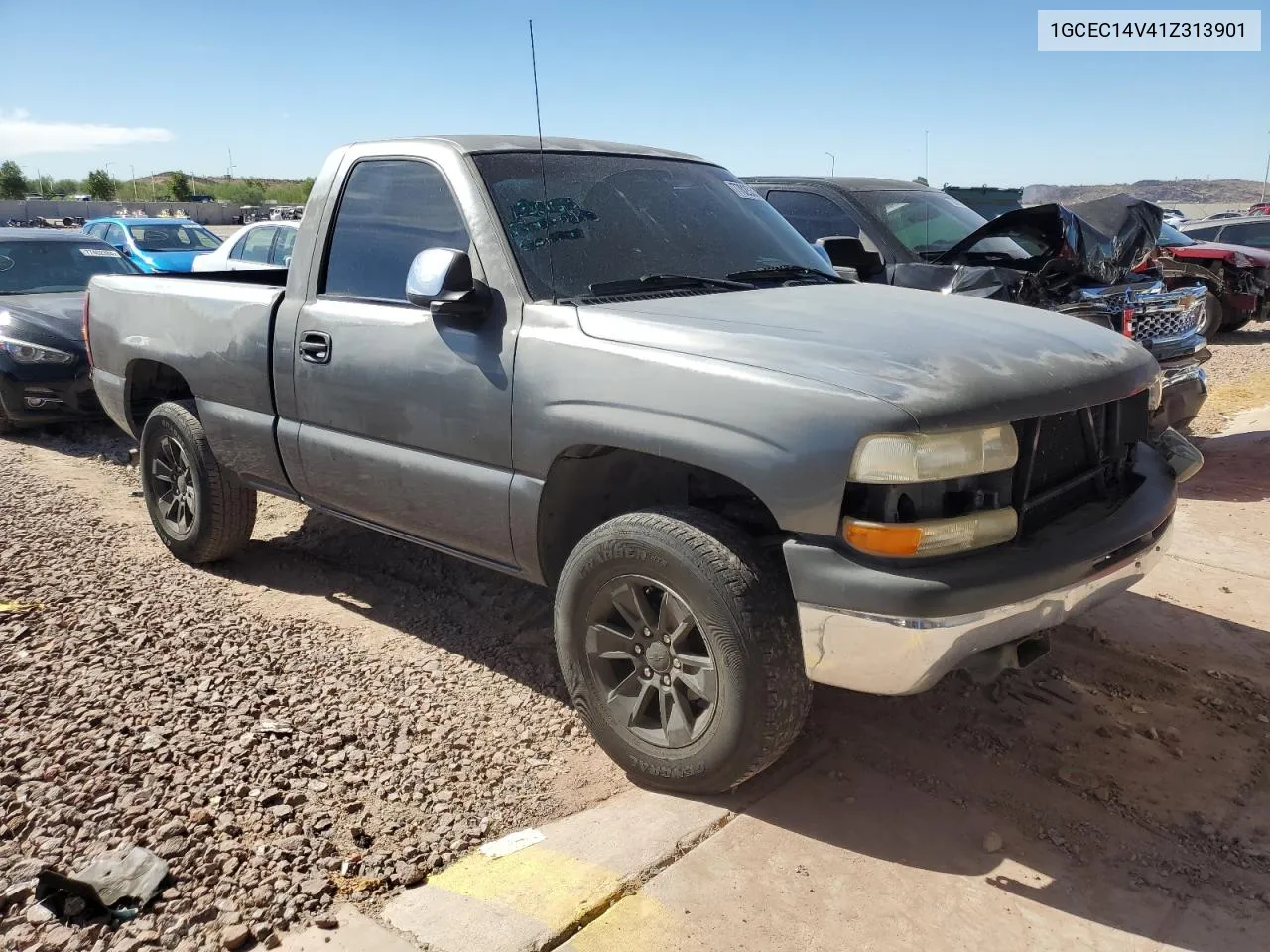 2001 Chevrolet Silverado C1500 VIN: 1GCEC14V41Z313901 Lot: 77025334