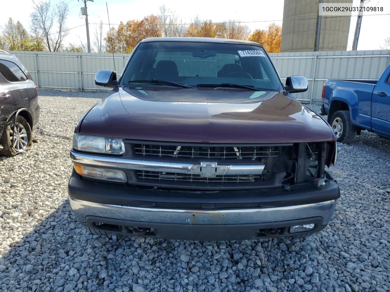 2001 Chevrolet Silverado K2500 VIN: 1GCGK29U31Z109818 Lot: 77433584