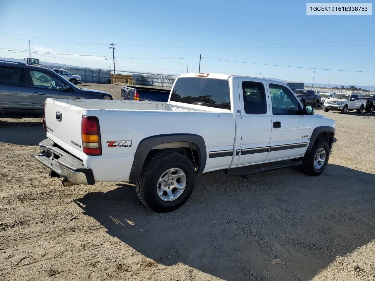 2001 Chevrolet Silverado K1500 VIN: 1GCEK19T61E338753 Lot: 77621904