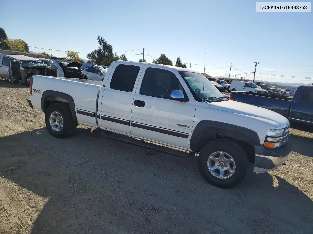 2001 Chevrolet Silverado K1500 VIN: 1GCEK19T61E338753 Lot: 77621904