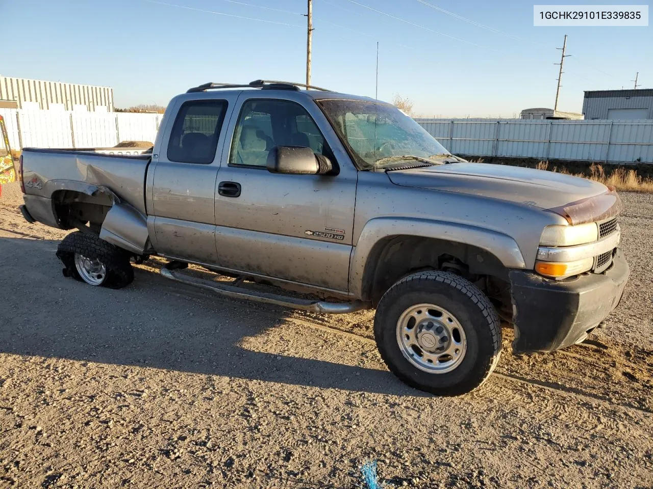 2001 Chevrolet Silverado K2500 Heavy Duty VIN: 1GCHK29101E339835 Lot: 77864304