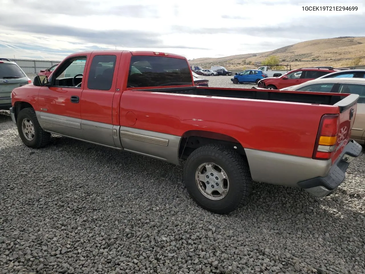 2001 Chevrolet Silverado K1500 VIN: 1GCEK19T21E294699 Lot: 77881844