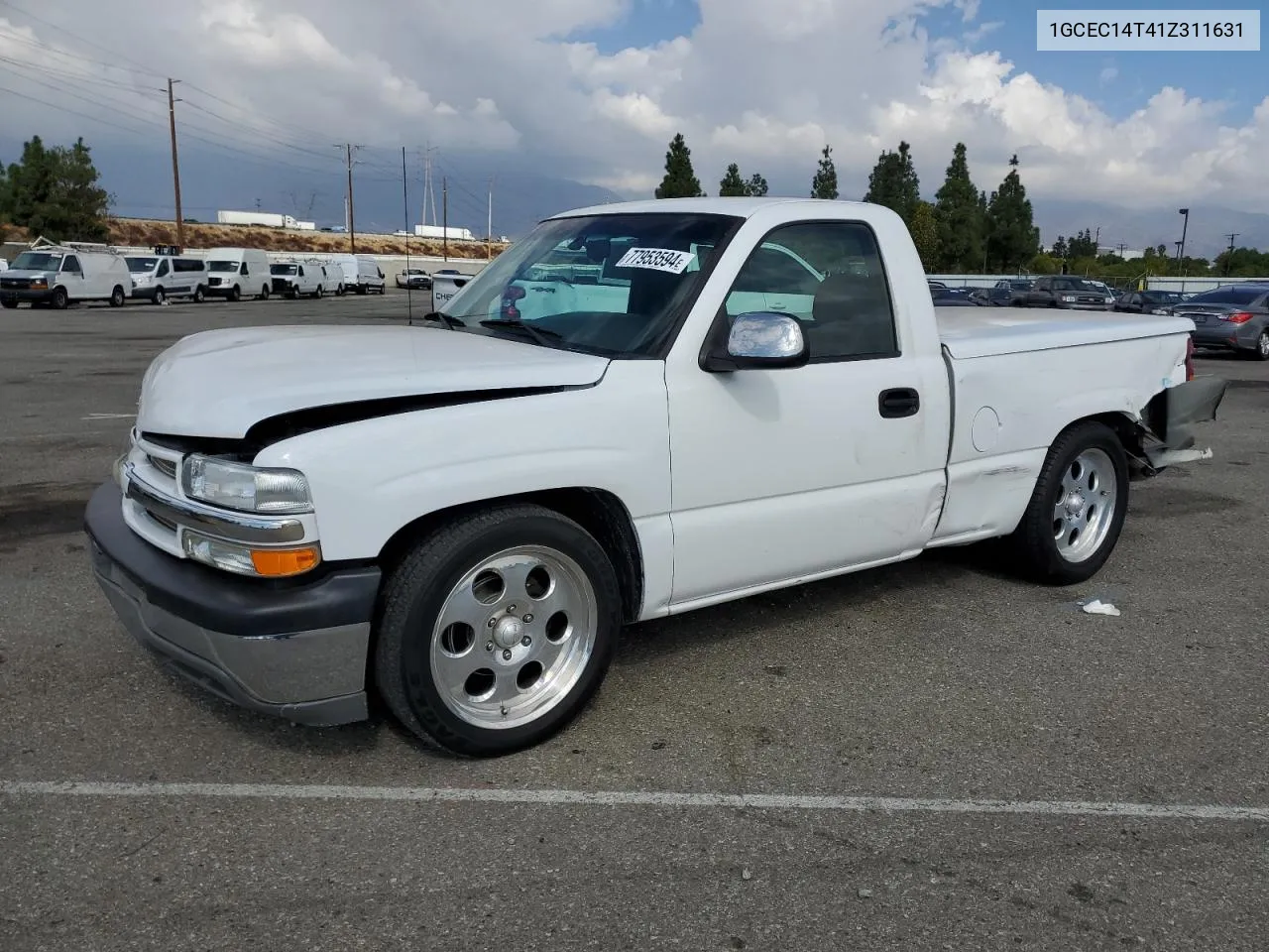 2001 Chevrolet Silverado C1500 VIN: 1GCEC14T41Z311631 Lot: 77953594