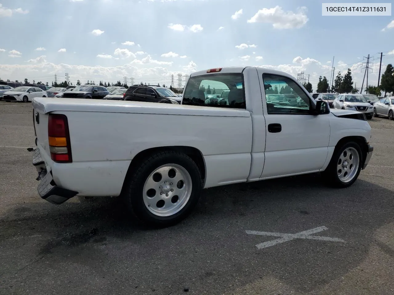 2001 Chevrolet Silverado C1500 VIN: 1GCEC14T41Z311631 Lot: 77953594