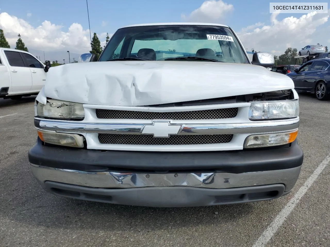 2001 Chevrolet Silverado C1500 VIN: 1GCEC14T41Z311631 Lot: 77953594