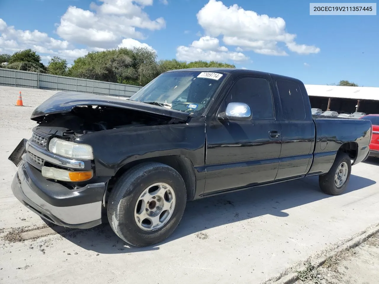 2001 Chevrolet Silverado C1500 VIN: 2GCEC19V211357445 Lot: 77959714