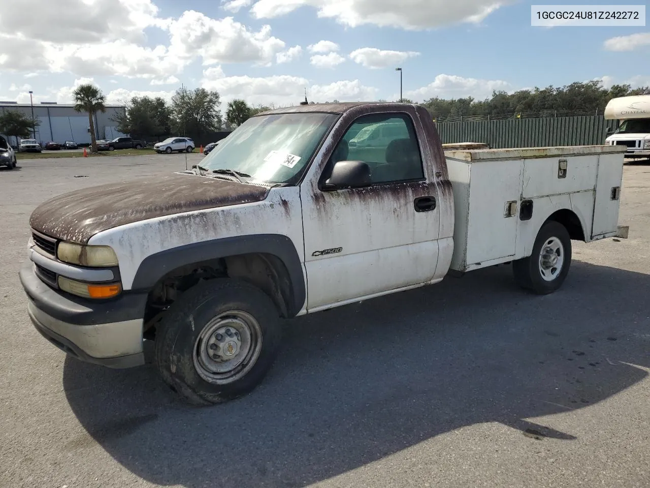 2001 Chevrolet Silverado C2500 VIN: 1GCGC24U81Z242272 Lot: 78666254