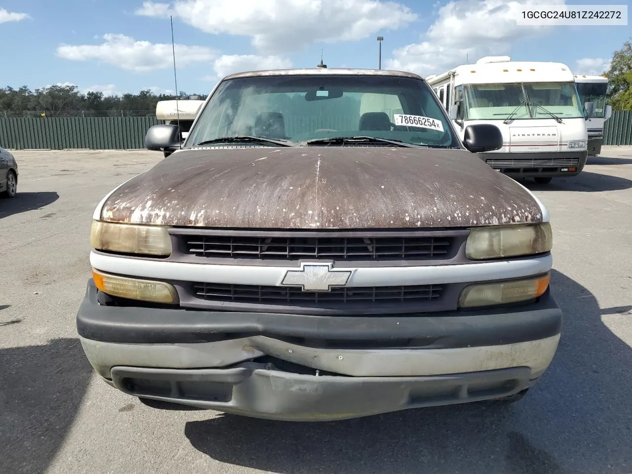 2001 Chevrolet Silverado C2500 VIN: 1GCGC24U81Z242272 Lot: 78666254