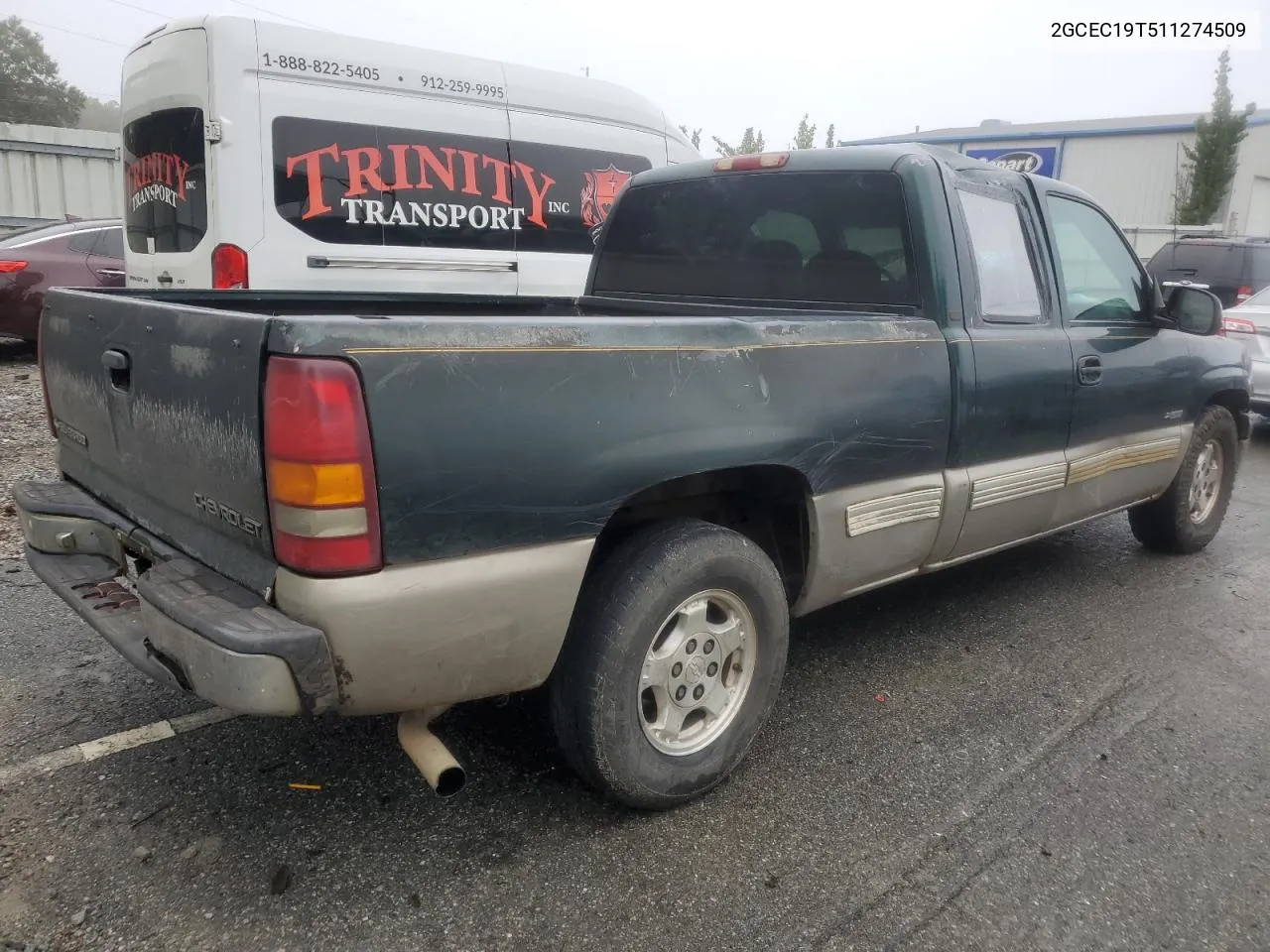 2001 Chevrolet Silverado C1500 VIN: 2GCEC19T511274509 Lot: 78891194