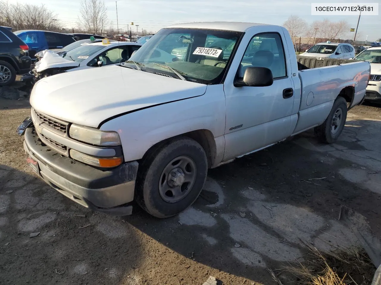 2001 Chevrolet Silverado C1500 VIN: 1GCEC14V71E245181 Lot: 79318273