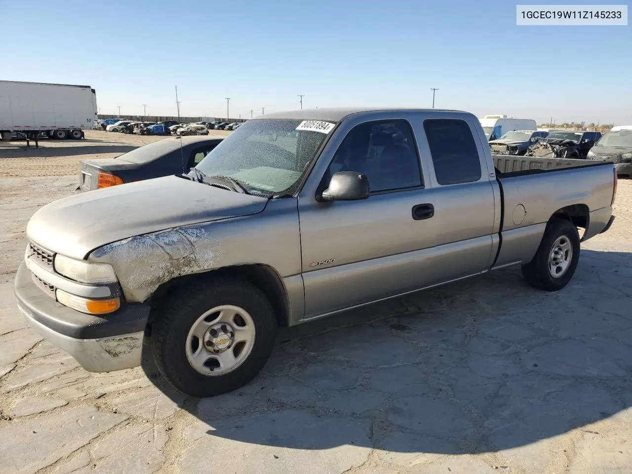 2001 Chevrolet Silverado C1500 VIN: 1GCEC19W11Z145233 Lot: 80051894