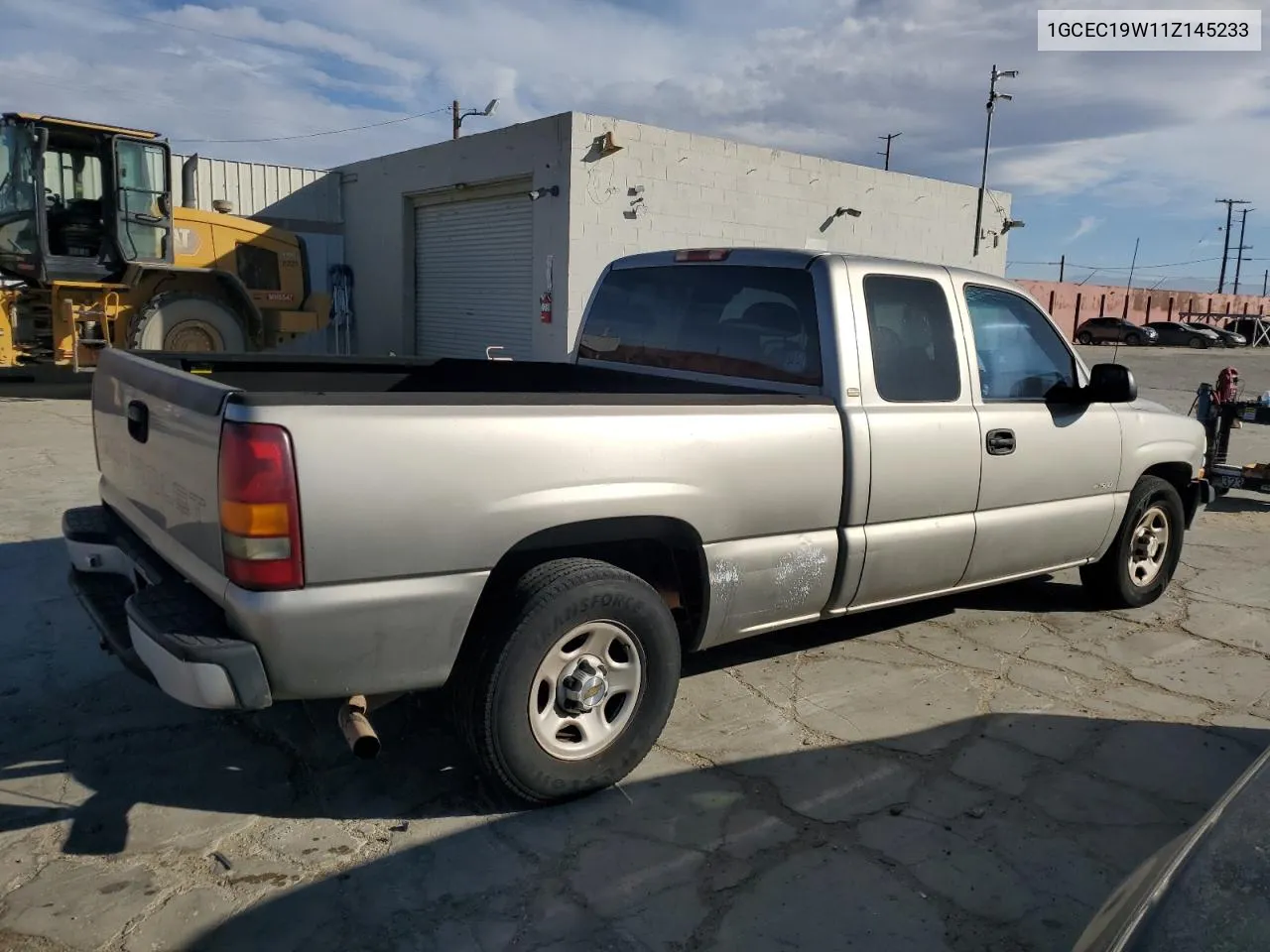 2001 Chevrolet Silverado C1500 VIN: 1GCEC19W11Z145233 Lot: 80051894