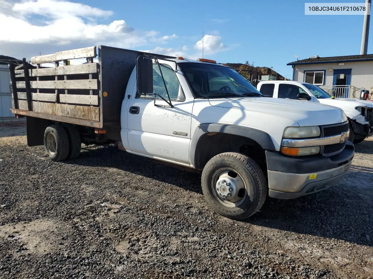 2001 Chevrolet Silverado C3500 VIN: 1GBJC34U61F210678 Lot: 80170664