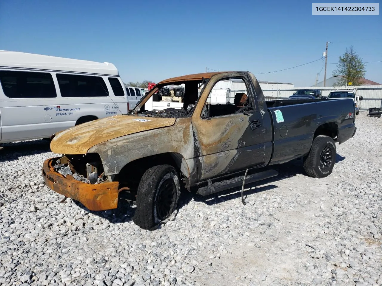 2002 Chevrolet Silverado K1500 VIN: 1GCEK14T42Z304733 Lot: 47272964