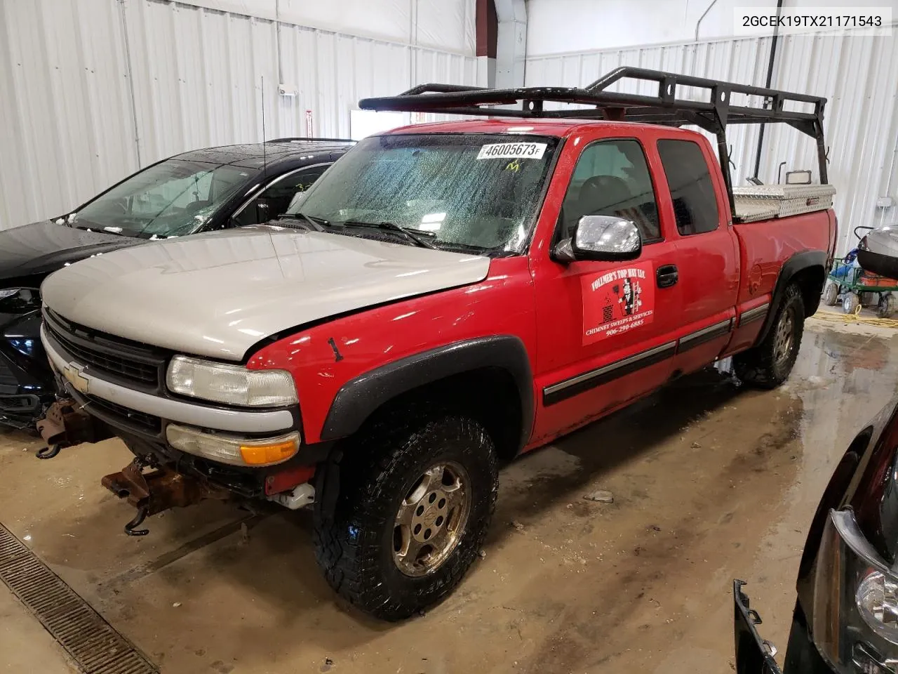 2002 Chevrolet Silverado K1500 VIN: 2GCEK19TX21171543 Lot: 54364404