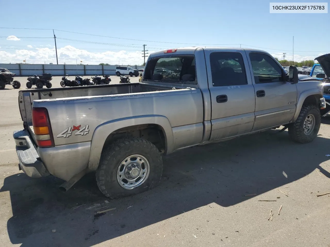 2002 Chevrolet Silverado K2500 Heavy Duty VIN: 1GCHK23UX2F175783 Lot: 59860294