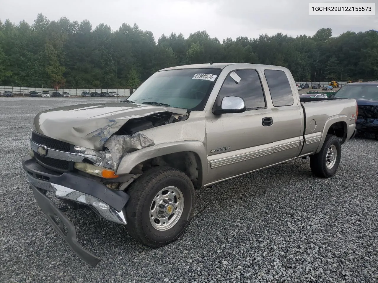 2002 Chevrolet Silverado K2500 Heavy Duty VIN: 1GCHK29U12Z155573 Lot: 63988074