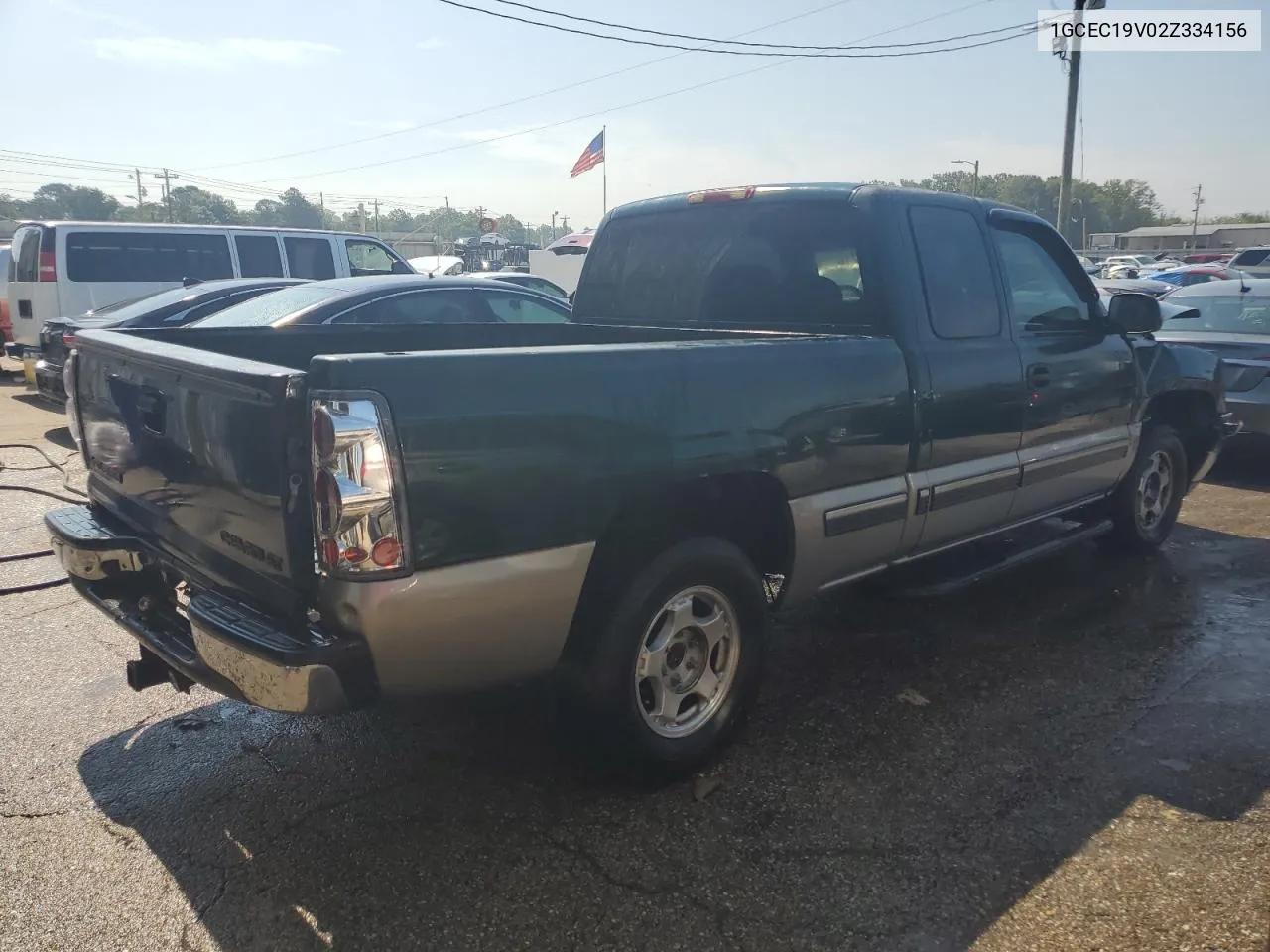 2002 Chevrolet Silverado C1500 VIN: 1GCEC19V02Z334156 Lot: 64823034