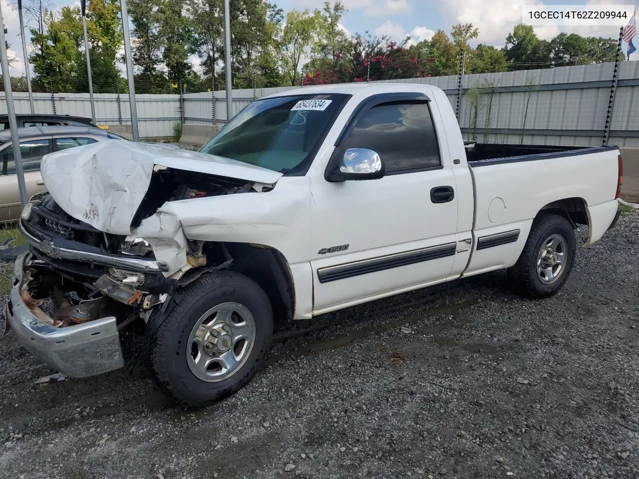 2002 Chevrolet Silverado C1500 VIN: 1GCEC14T62Z209944 Lot: 65437634