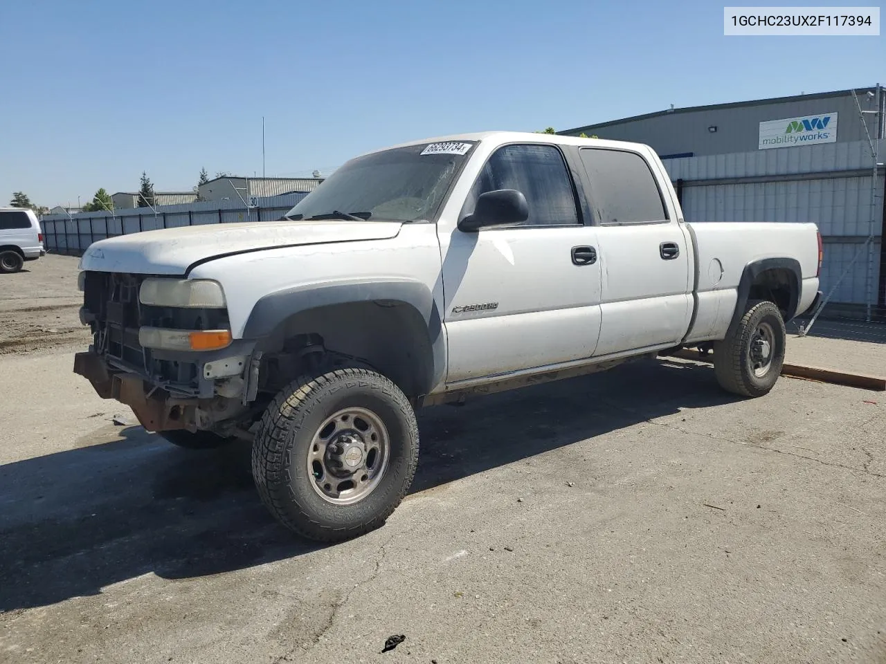 2002 Chevrolet Silverado C2500 Heavy Duty VIN: 1GCHC23UX2F117394 Lot: 66293734