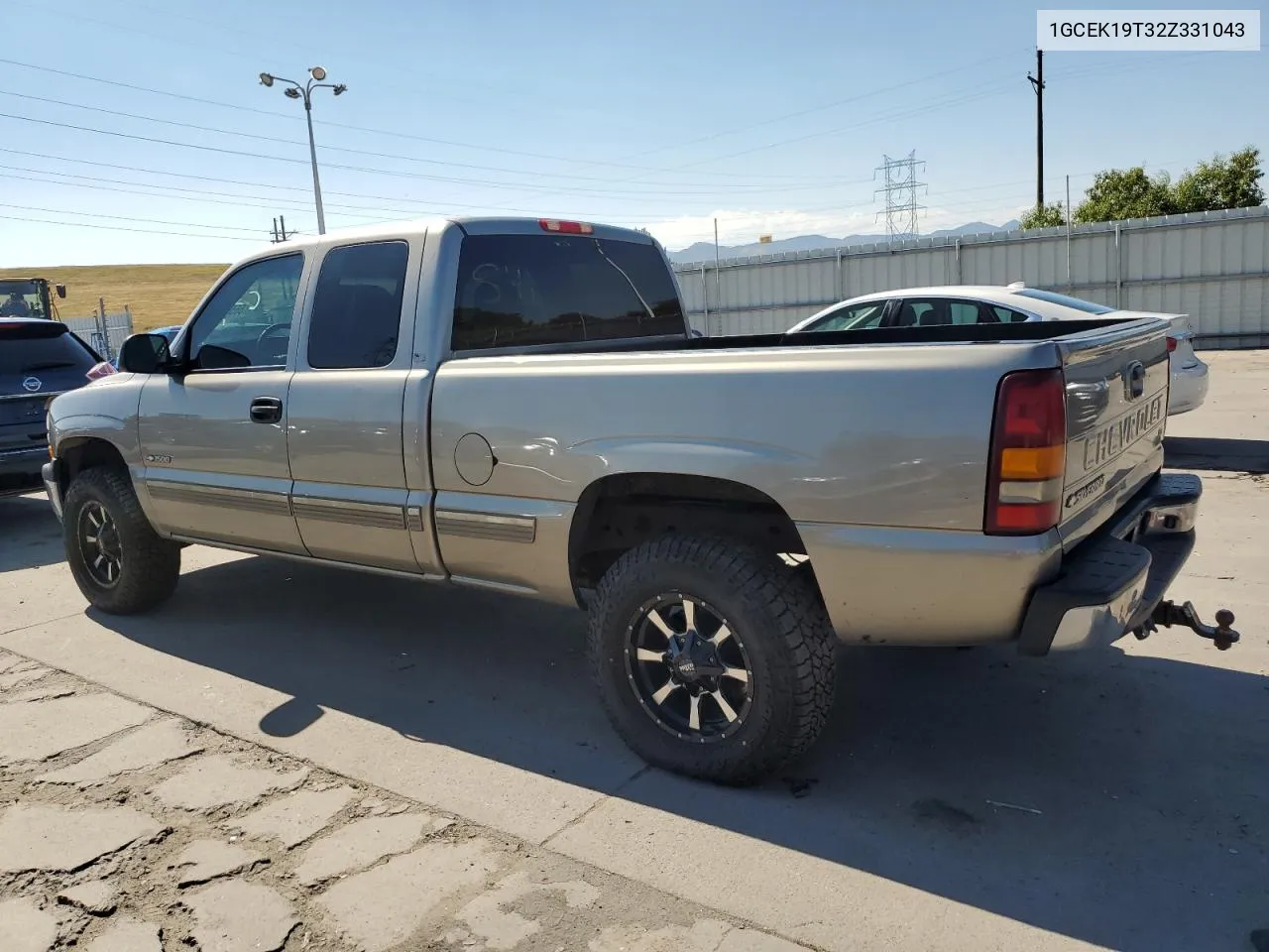 2002 Chevrolet Silverado K1500 VIN: 1GCEK19T32Z331043 Lot: 66569454