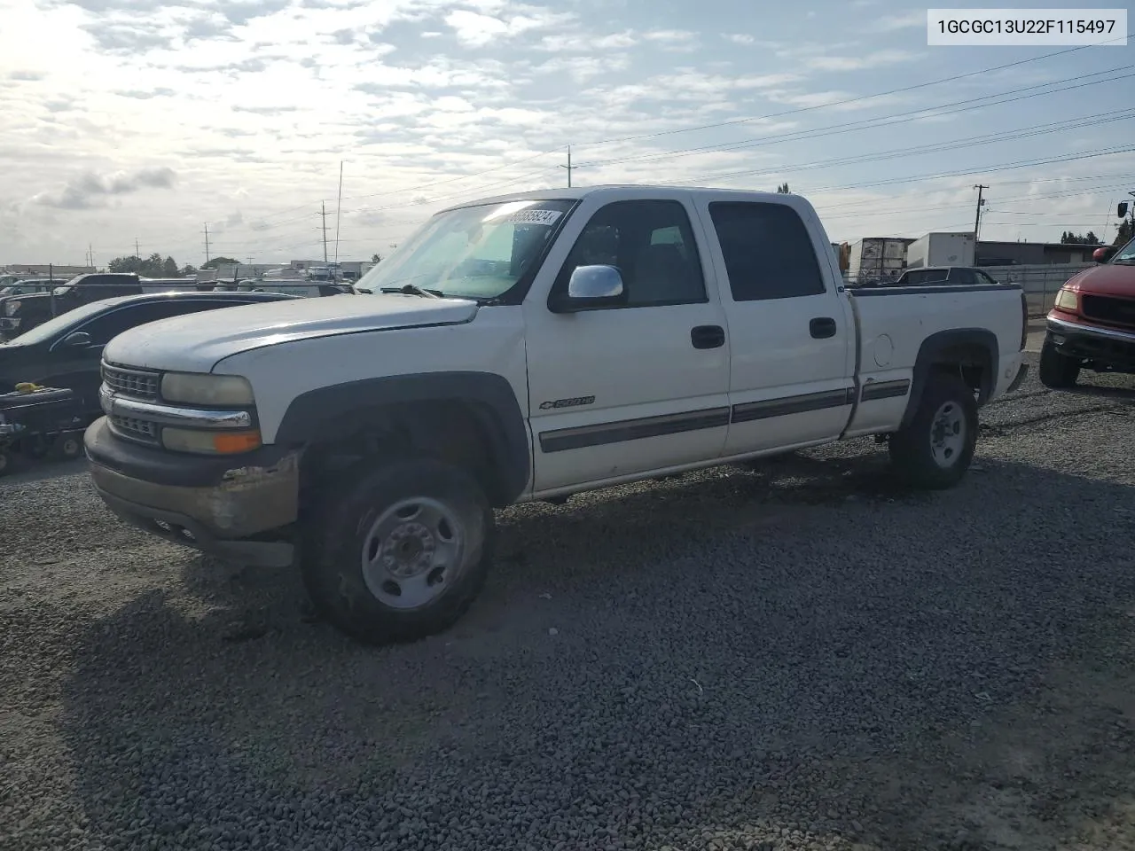 2002 Chevrolet Silverado C1500 Heavy Duty VIN: 1GCGC13U22F115497 Lot: 66585824