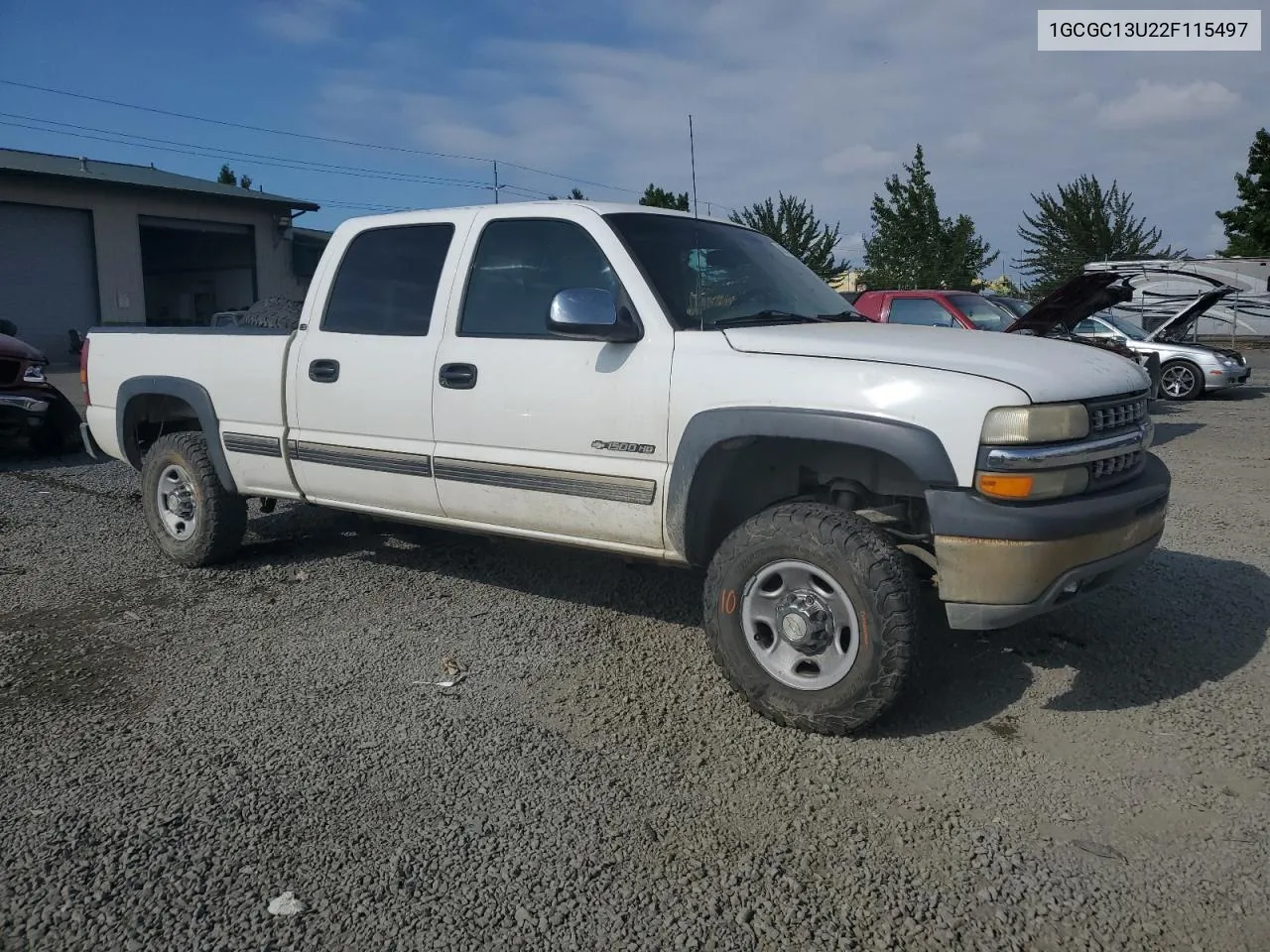 2002 Chevrolet Silverado C1500 Heavy Duty VIN: 1GCGC13U22F115497 Lot: 66585824