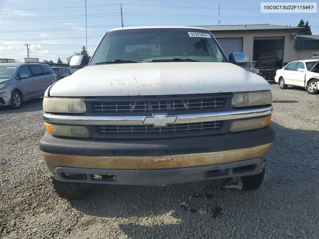 2002 Chevrolet Silverado C1500 Heavy Duty VIN: 1GCGC13U22F115497 Lot: 66585824