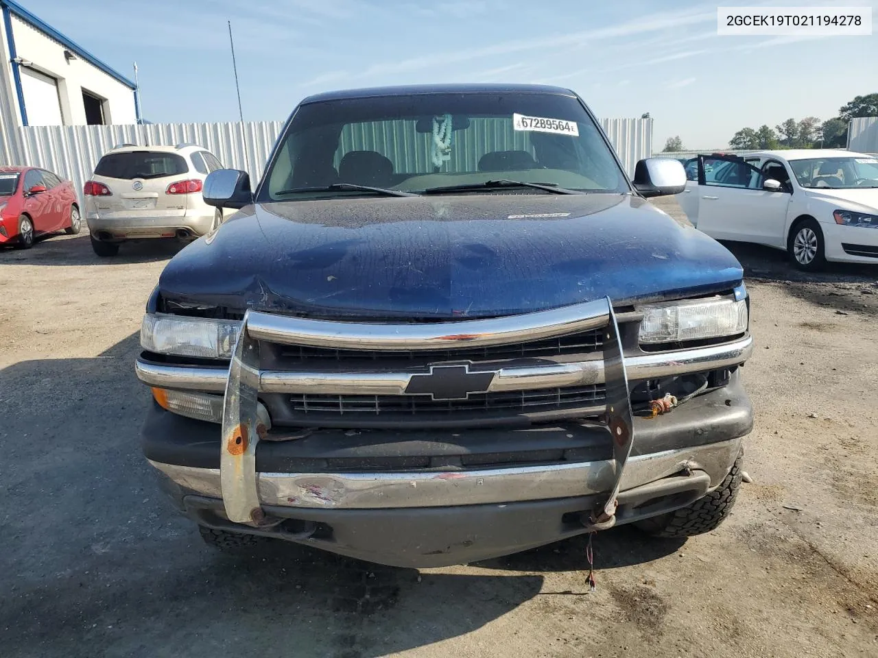 2002 Chevrolet Silverado K1500 VIN: 2GCEK19T021194278 Lot: 67289564