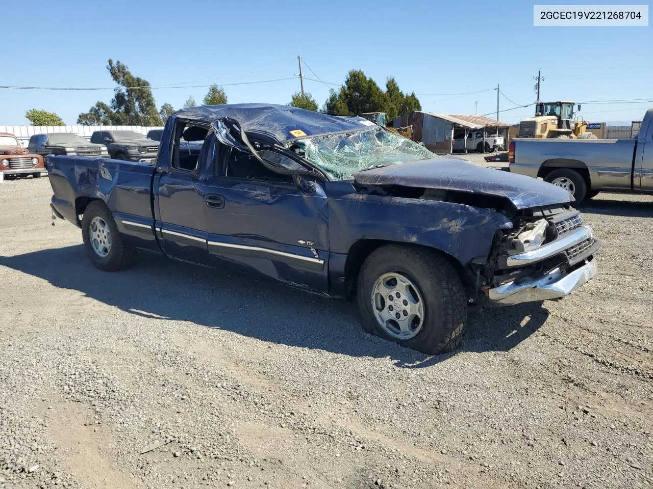 2002 Chevrolet Silverado C1500 VIN: 2GCEC19V221268704 Lot: 67320004