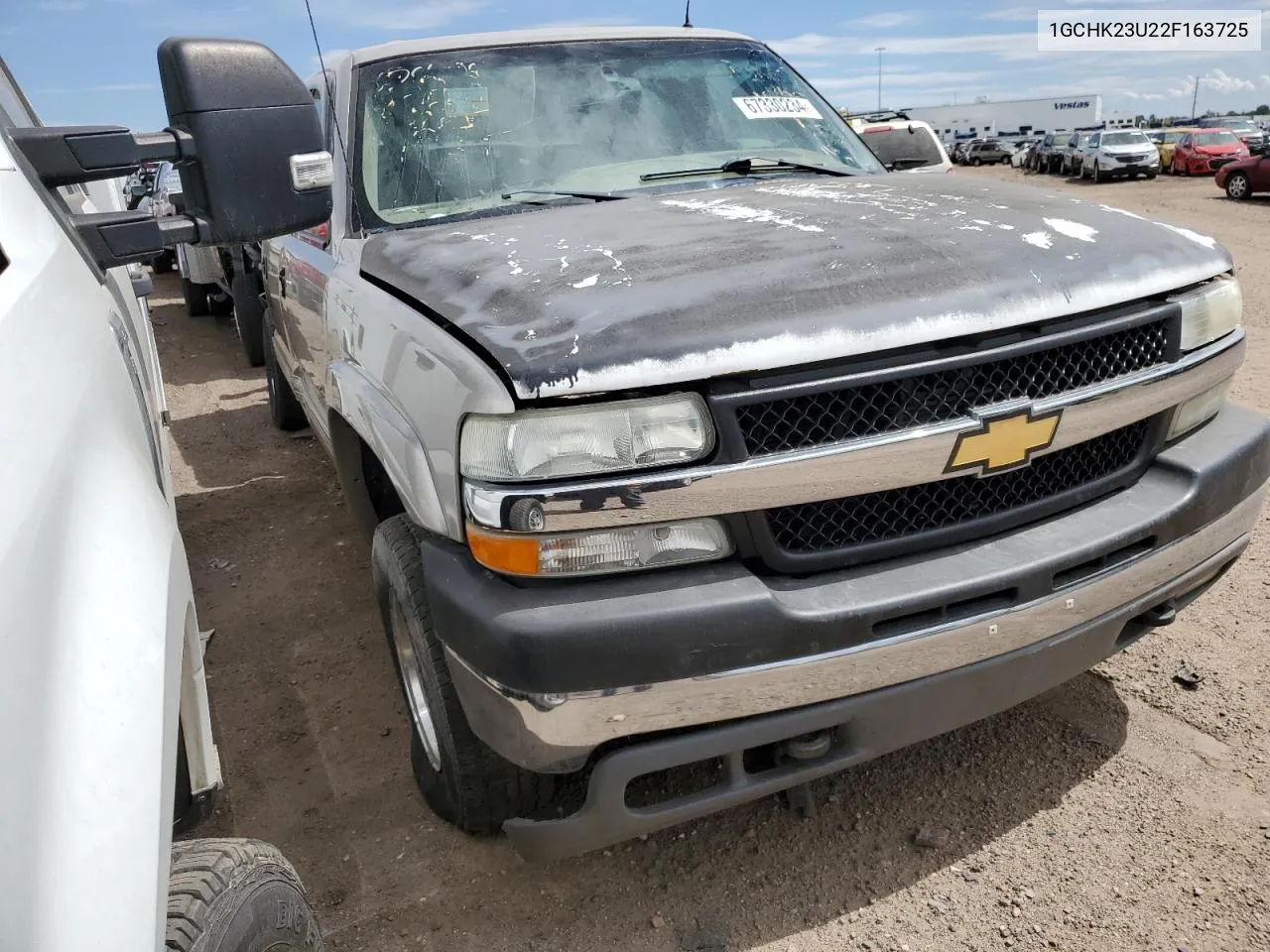 2002 Chevrolet Silverado K2500 Heavy Duty VIN: 1GCHK23U22F163725 Lot: 67330234