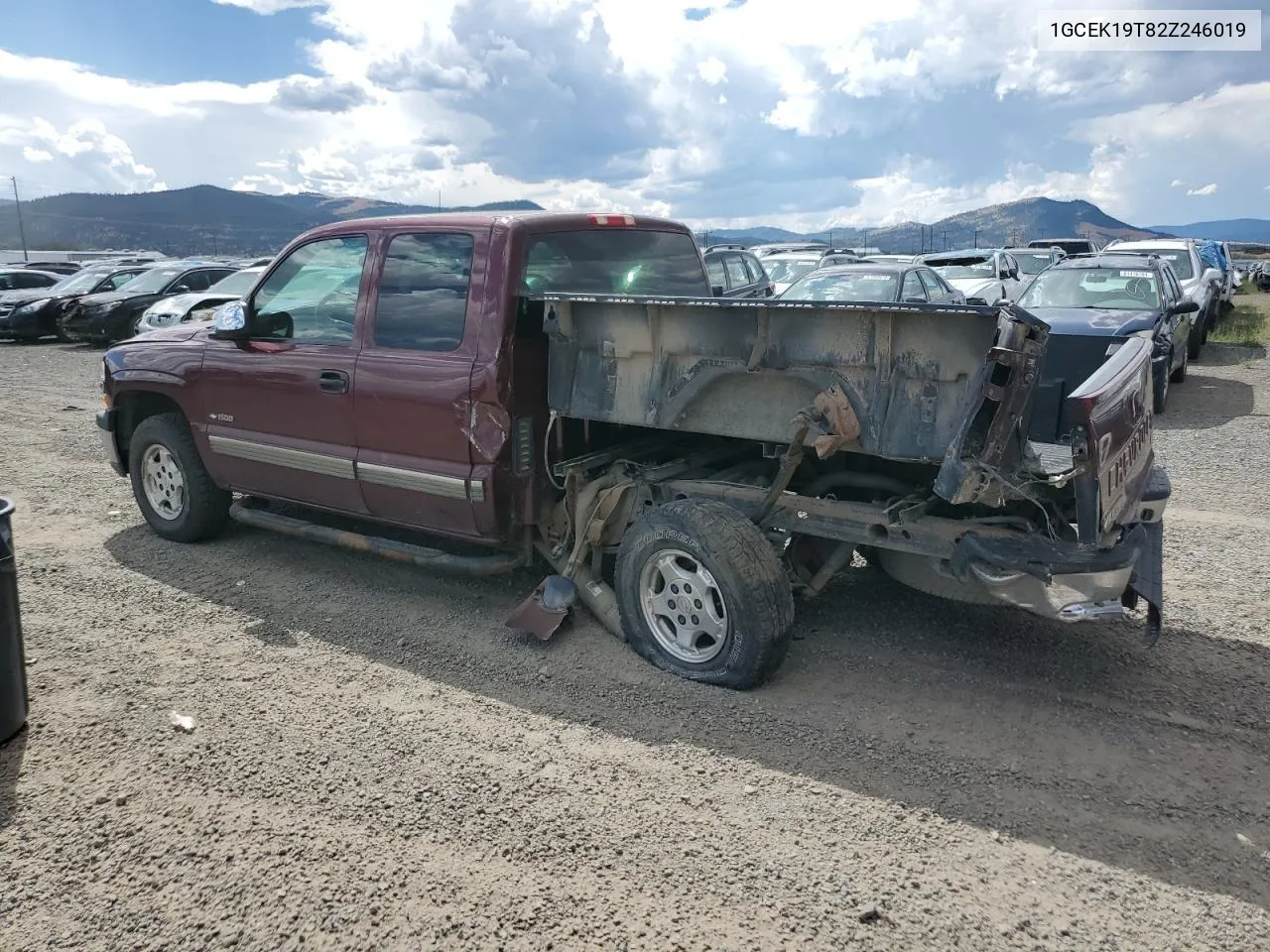 2002 Chevrolet Silverado K1500 VIN: 1GCEK19T82Z246019 Lot: 67625724