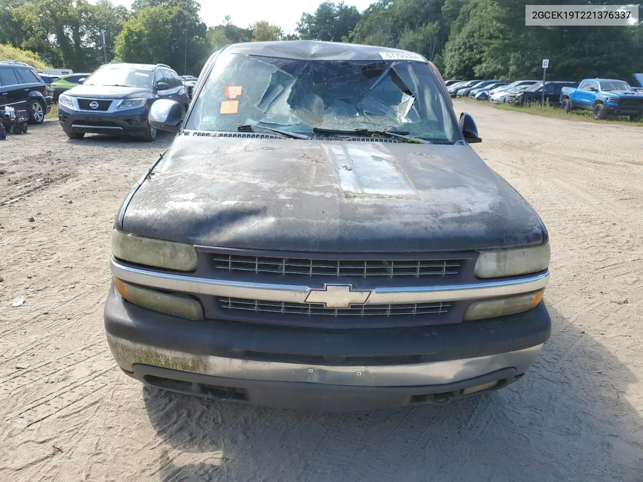 2002 Chevrolet Silverado K1500 VIN: 2GCEK19T221376337 Lot: 67705304