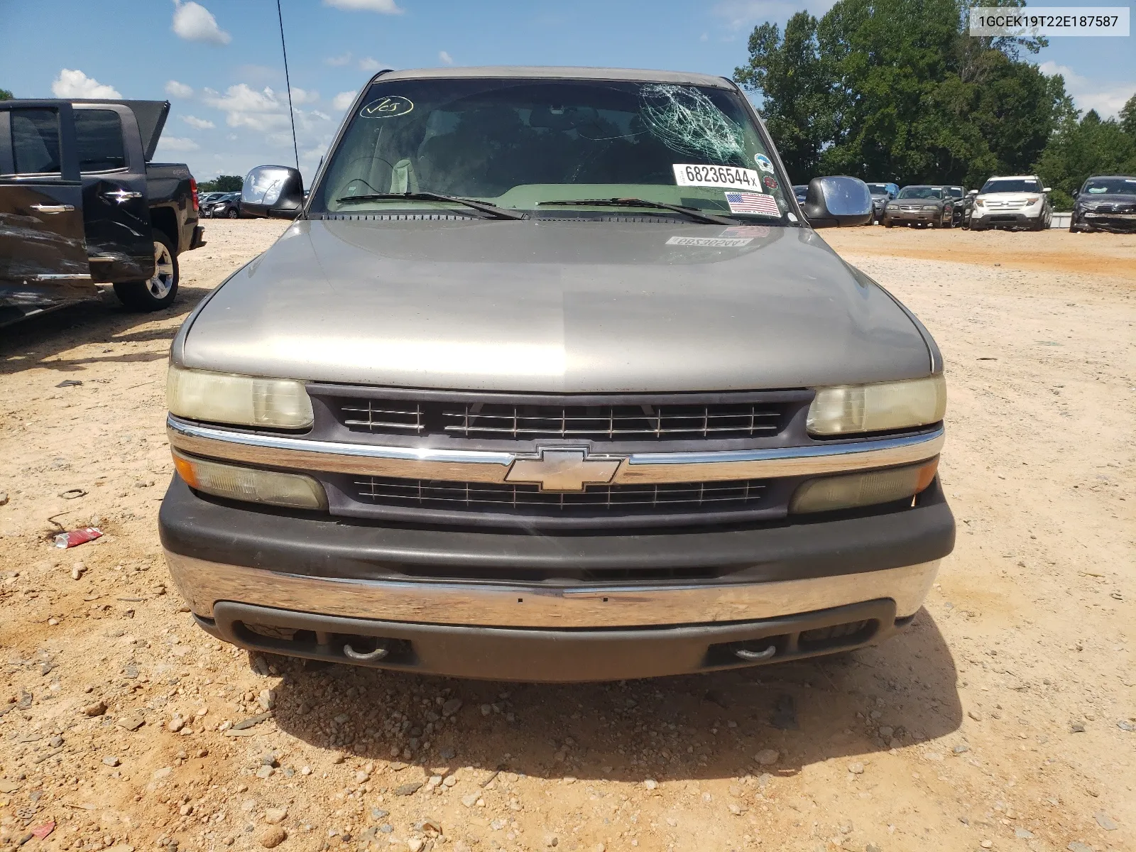 2002 Chevrolet Silverado K1500 VIN: 1GCEK19T22E187587 Lot: 40406482