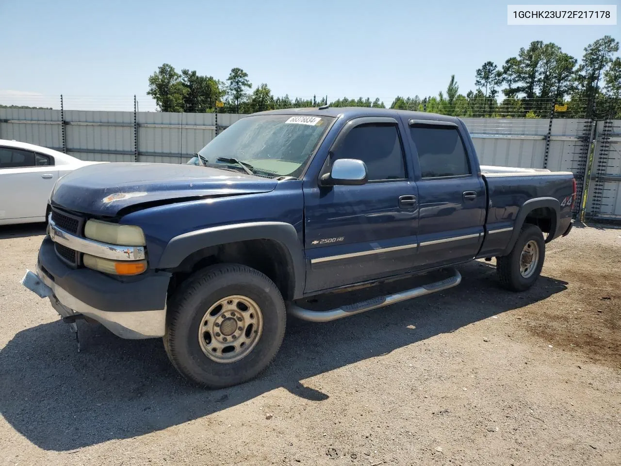 2002 Chevrolet Silverado K2500 Heavy Duty VIN: 1GCHK23U72F217178 Lot: 68378834