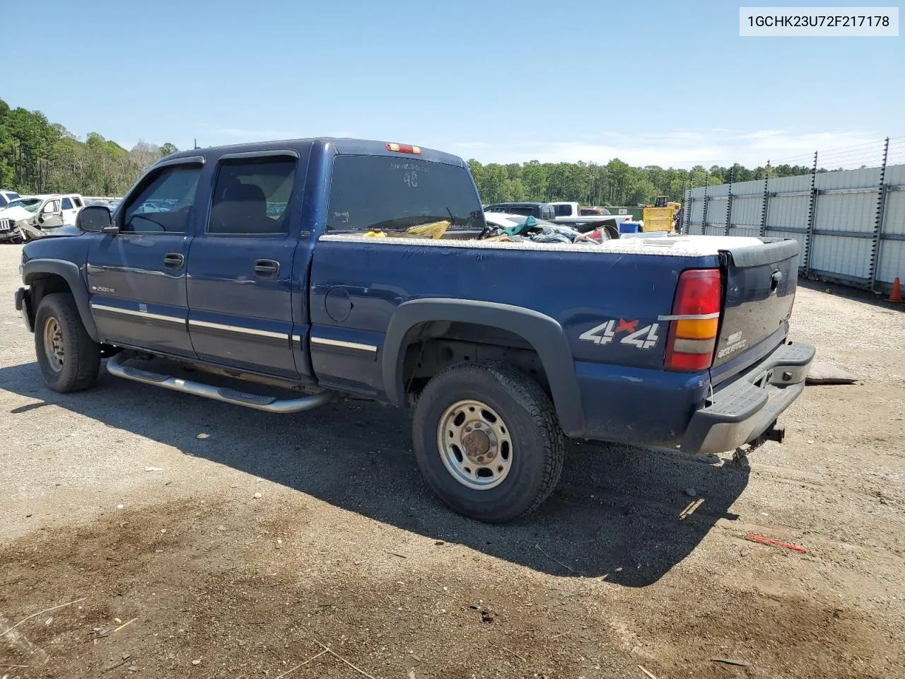 2002 Chevrolet Silverado K2500 Heavy Duty VIN: 1GCHK23U72F217178 Lot: 68378834