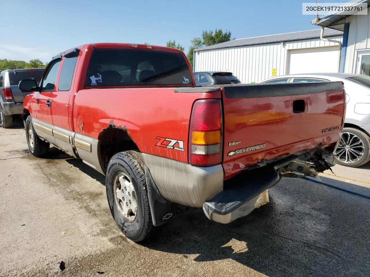 2002 Chevrolet Silverado K1500 VIN: 2GCEK19T721337761 Lot: 69507754